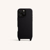 Phone Case with Eyelets for iPhone 16 Pro with MagSafe in Black Total View | XOUXOU #phone model_iphone 16 pro