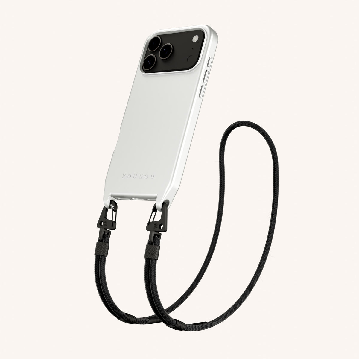 Phone Necklace with Carabiner Rope for iPhone 17 Pro with MagSafe in Y Total View | XOUXOU #phone model_iphone 17 pro